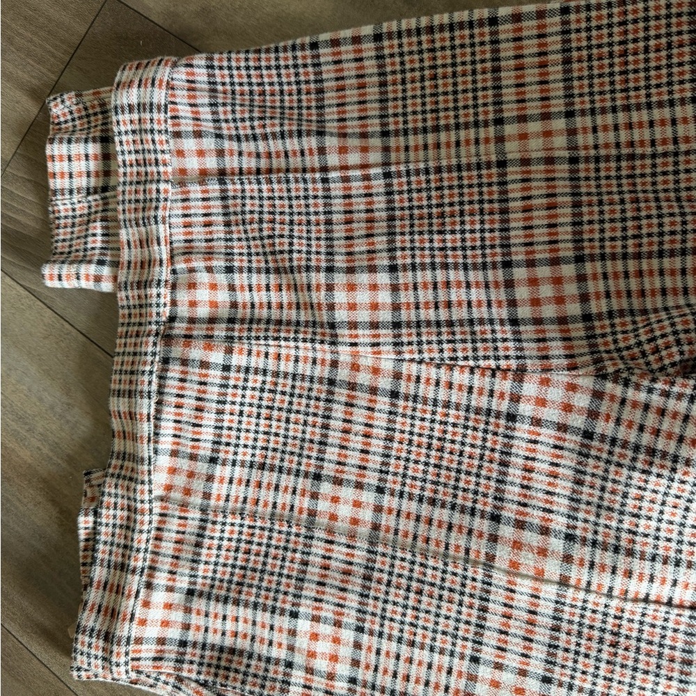 Free People Plaid Leggings in Cream and Black - Picture 15 of 16